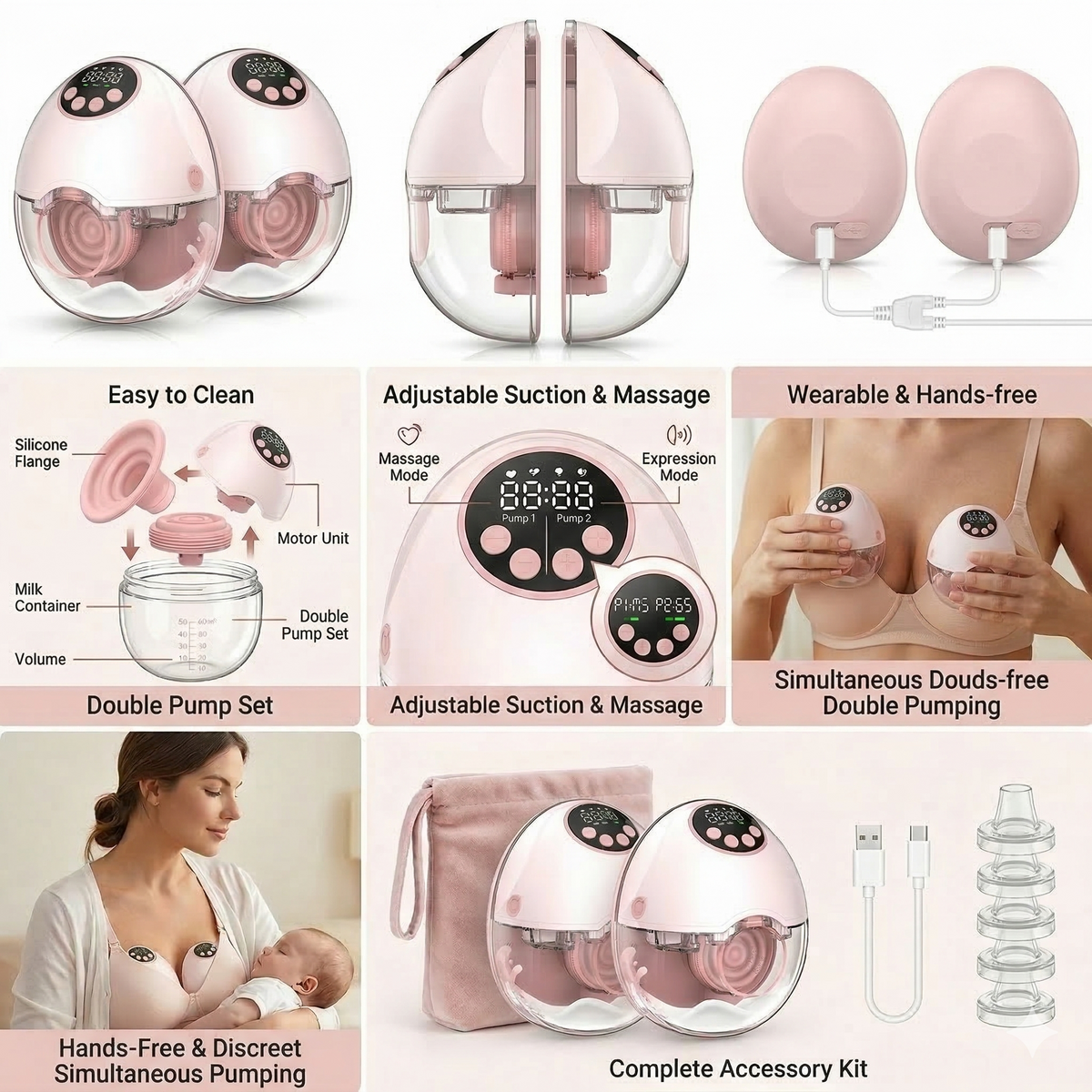 Tire-Lait Électrique Mains-Libres MY382 : La Liberté Nouvelle Génération